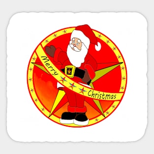 santa star of december Sticker